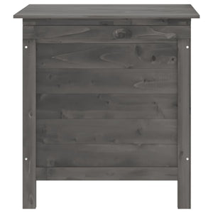 Contenitore da Giardino Antracite 50x49x56,5 cm Massello Abete