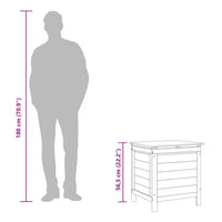 Contenitore Giardino Marrone 50x49x56,5 cm Legno Massello Abete 364751