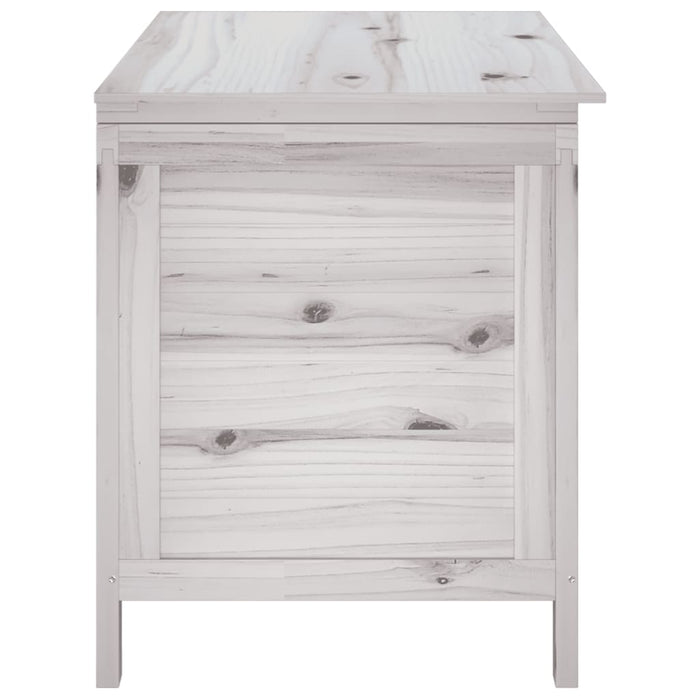 Contenitore Giardino Bianco 99x49,5x58,5cm Legno Massello Abete 364753
