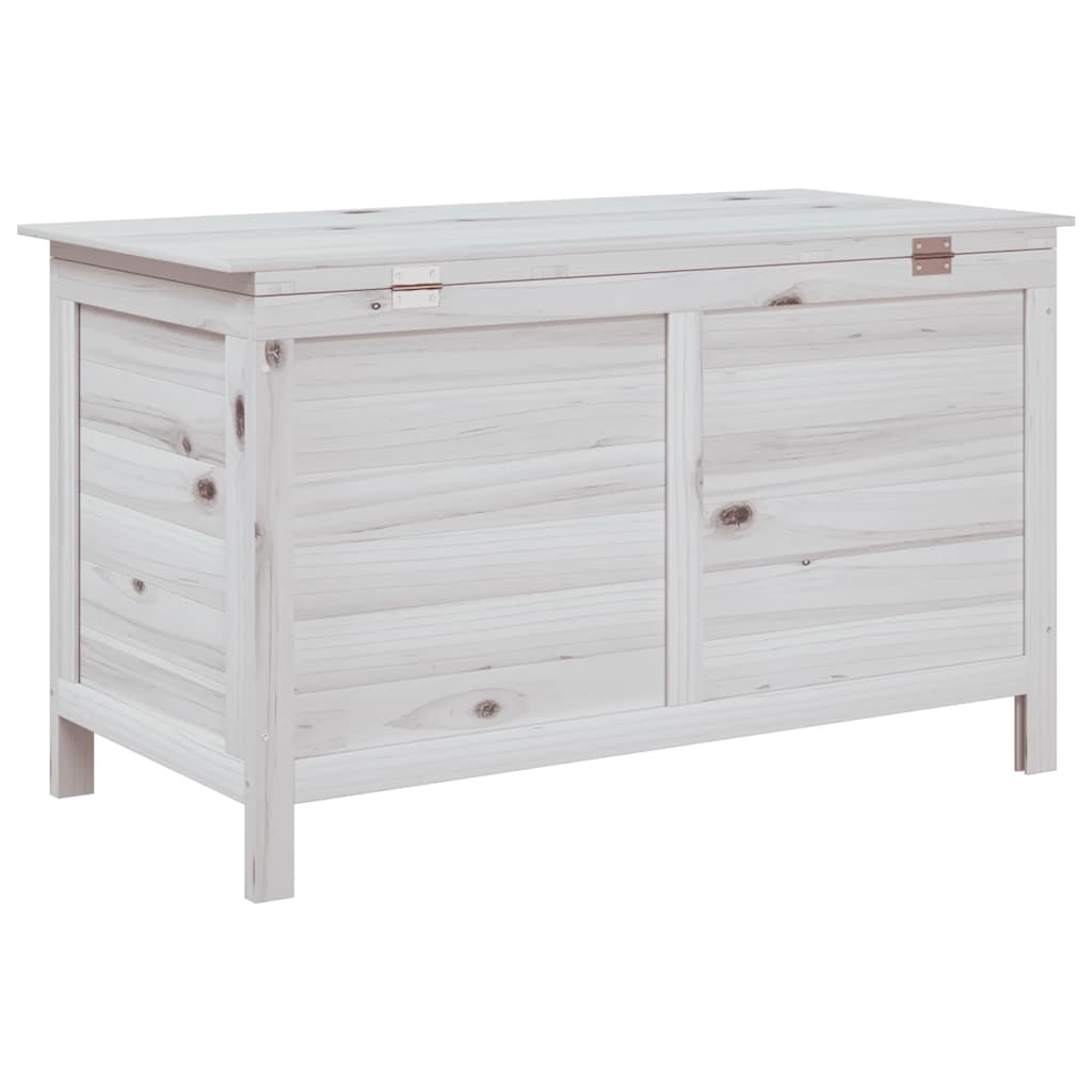 Contenitore Giardino Bianco 99x49,5x58,5cm Legno Massello Abete 364753