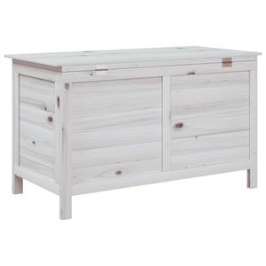 Contenitore Giardino Bianco 99x49,5x58,5cm Legno Massello Abete 364753