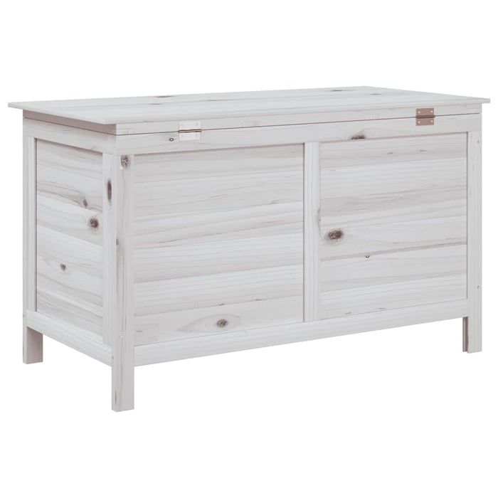 Contenitore Giardino Bianco 99x49,5x58,5cm Legno Massello Abete 364753