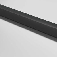 Porta Interni Sottile Nera 83x201,5cm Vetro Temperato Alluminio