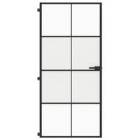 Porta Interni Sottile Nera 93x201,5cm Vetro Temperato Alluminiocod mxl 107740