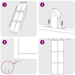 Porta Scorrevole Dorata 76x205 Vetro Smerigliato ESG Alluminio 155157