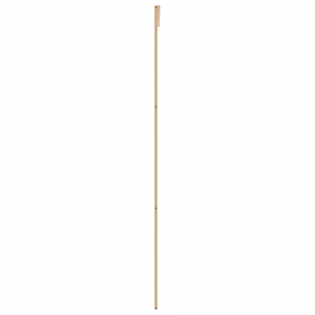 Porta Scorrevole Oro 102,5x205 Vetro Trasparente ESG Alluminio 155162