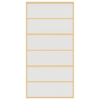 Porta Scorrevole Oro 102,5x205 Vetro Smerigliato ESG Alluminio