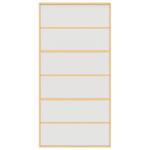 Porta Scorrevole Oro 102,5x205 Vetro Smerigliato ESG Alluminio