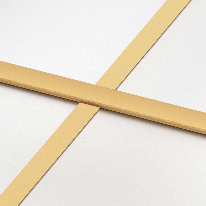 Porta Scorrevole Dorata 76x205 Vetro Smerigliato ESG Alluminio 155169