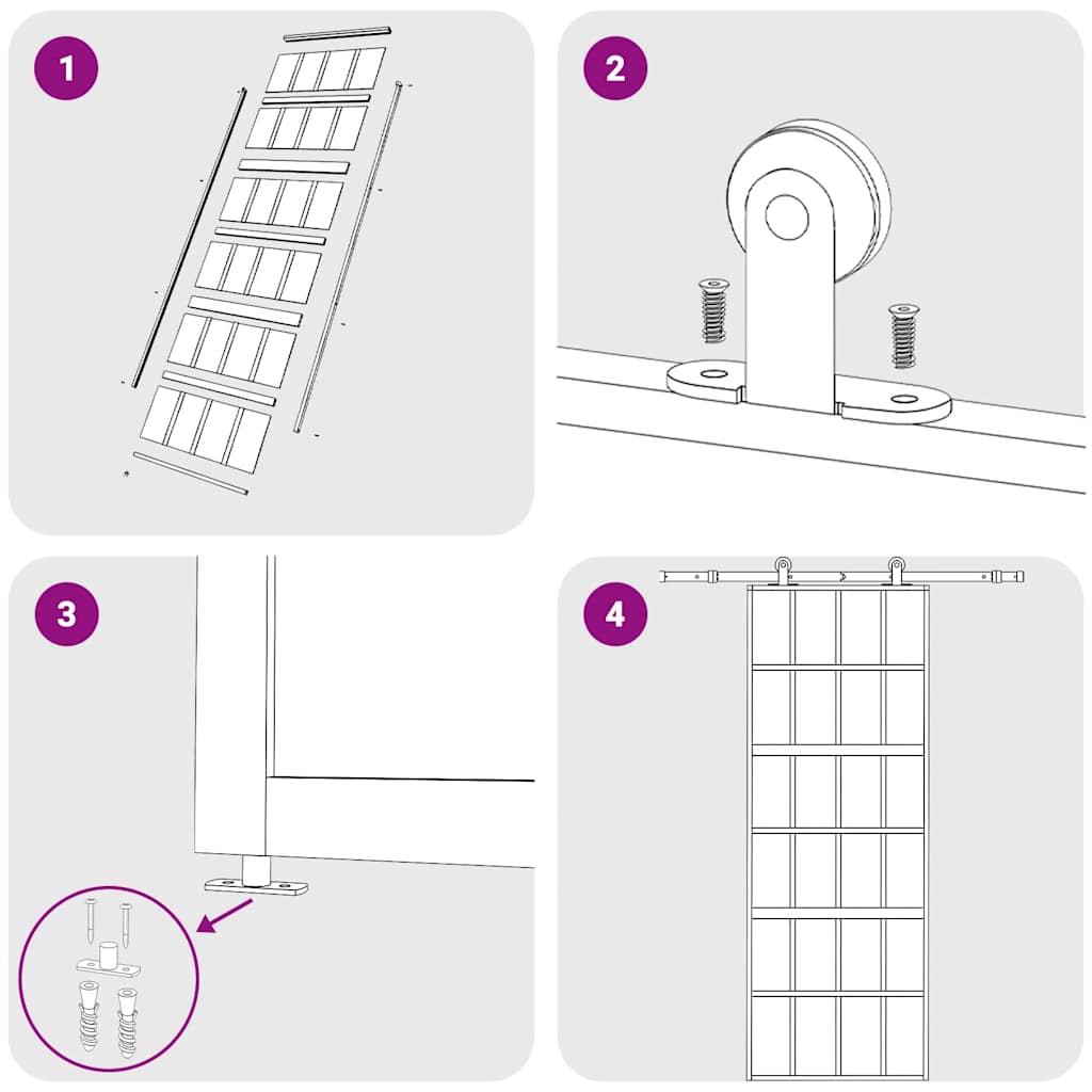 Porta Scorrevole Dorata 76x205 Vetro Trasparente ESG Alluminio 155172