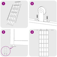 Porta Scorrevole Dorata 76x205 Vetro Trasparente ESG Alluminio 155172