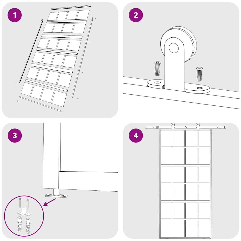 Porta Scorrevole Oro 102,5x205 Vetro Trasparente ESG Alluminio 155174