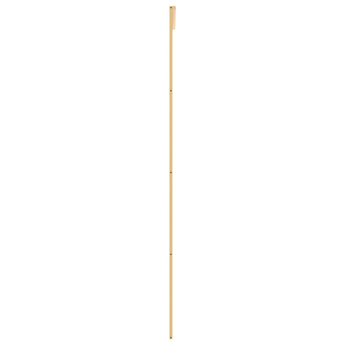 Porta Scorrevole Dorata 76x205 Vetro Trasparente ESG Alluminio