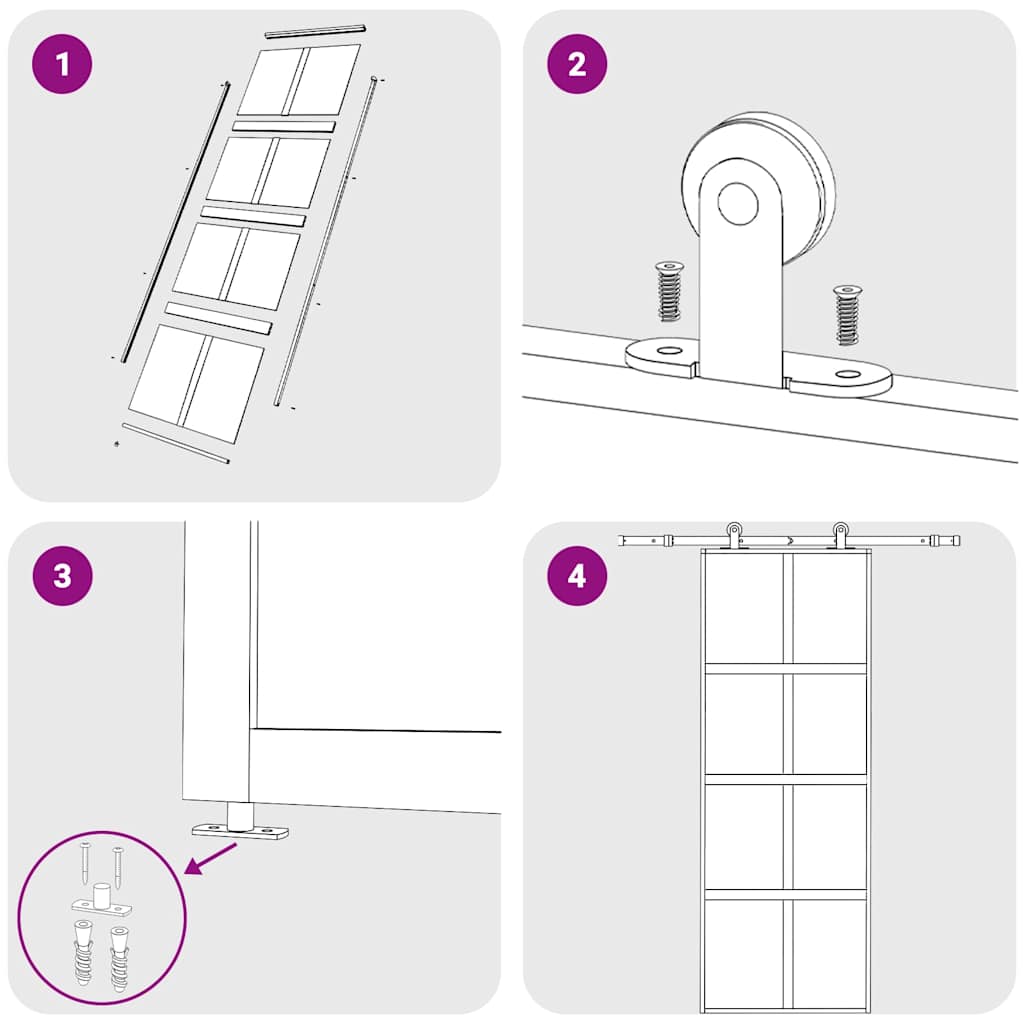 Porta Scorrevole Dorata 76x205 Vetro Trasparente ESG Alluminio 155184