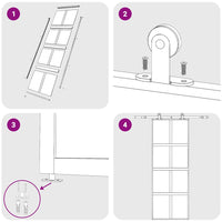 Porta Scorrevole Dorata 76x205 Vetro Trasparente ESG Alluminio 155184