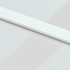 Porta Scorrevole Bianca 76x205 cm Vetro Temperato e Alluminio 155204