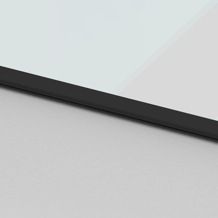 vidaXL Porta Scorrevole Nera 102,5x205 cm Vetro Temperato e Alluminio