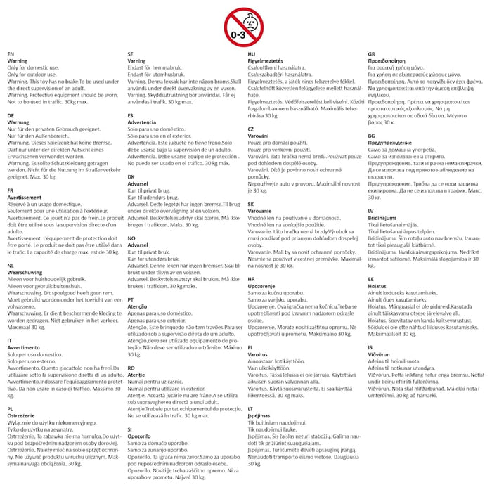 Bicicletta Senza Pedali per Bambini Blu Stampato 358364