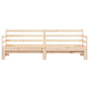 Divano Letto con Letto Estraibile 90x200cm Legno Massello Pino