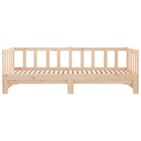 Divano Letto con Letto Estraibile 90x190 cm Legno Massello Pino 836162