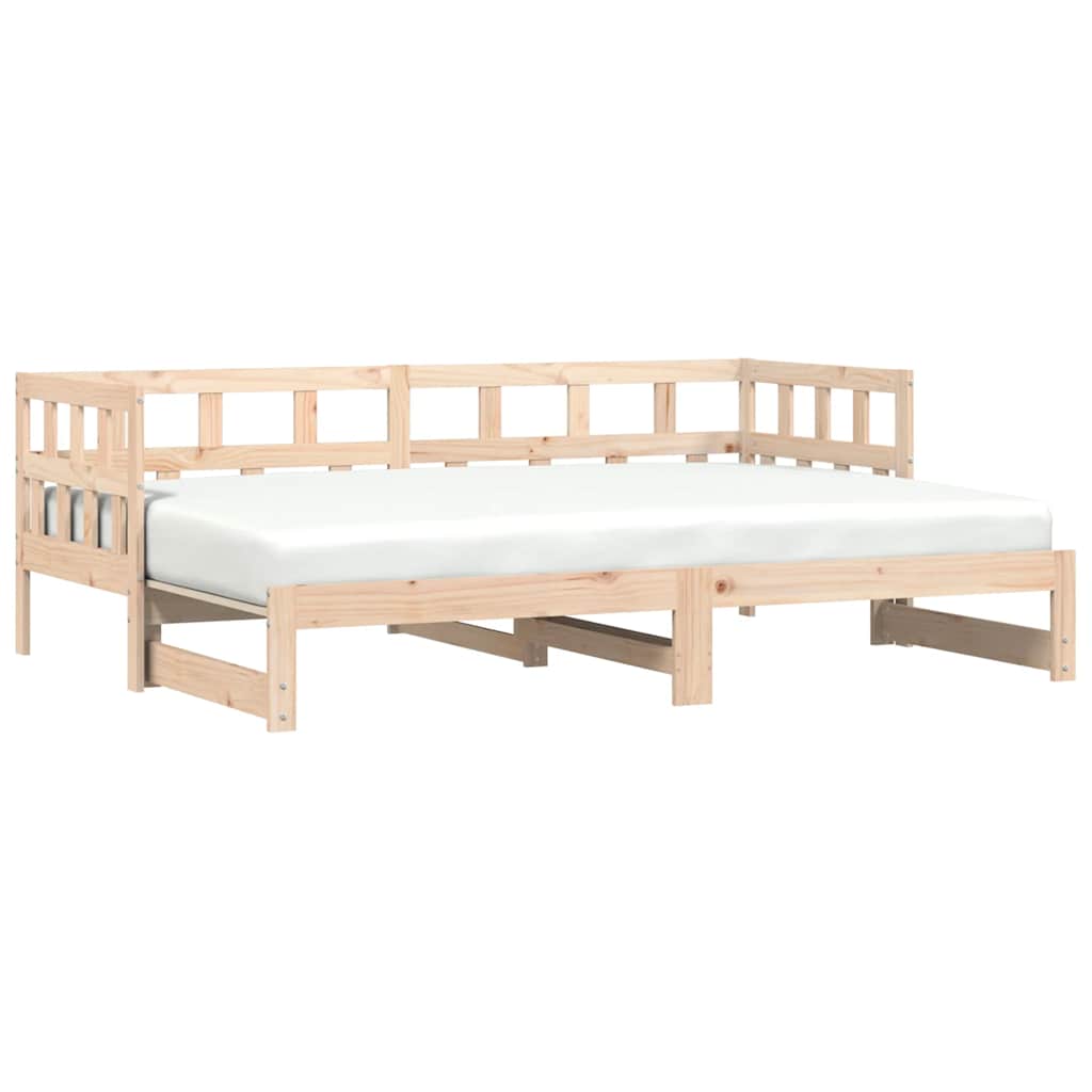 Divano Letto con Letto Estraibile 80x200cm Legno Massello Pinocod mxl 106753