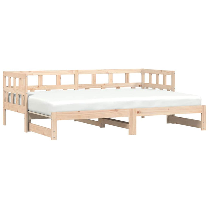 Divano Letto con Letto Estraibile 80x200cm Legno Massello Pinocod mxl 106753