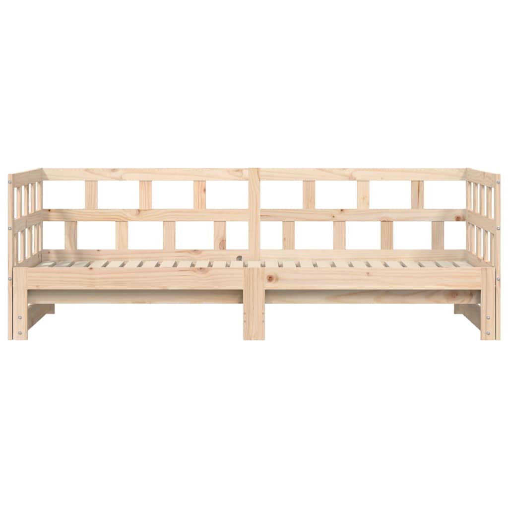 Divano Letto con Letto Estraibile-Sofa Letto-Daybed 80x200cm Legno Massello Pino 369988