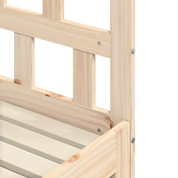 Divano Letto con Letto Estraibile-Sofa Letto-Daybed 80x200cm Legno Massello Pino 369988