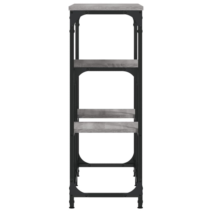 Tavolo Consolle Grigio Sonoma 89,5x28x76cm in Legno Multistrato 833386