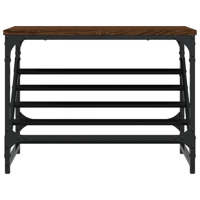 Scarpiera Rovere Marrone 60x30x45 cm in Legno Multistrato 833417