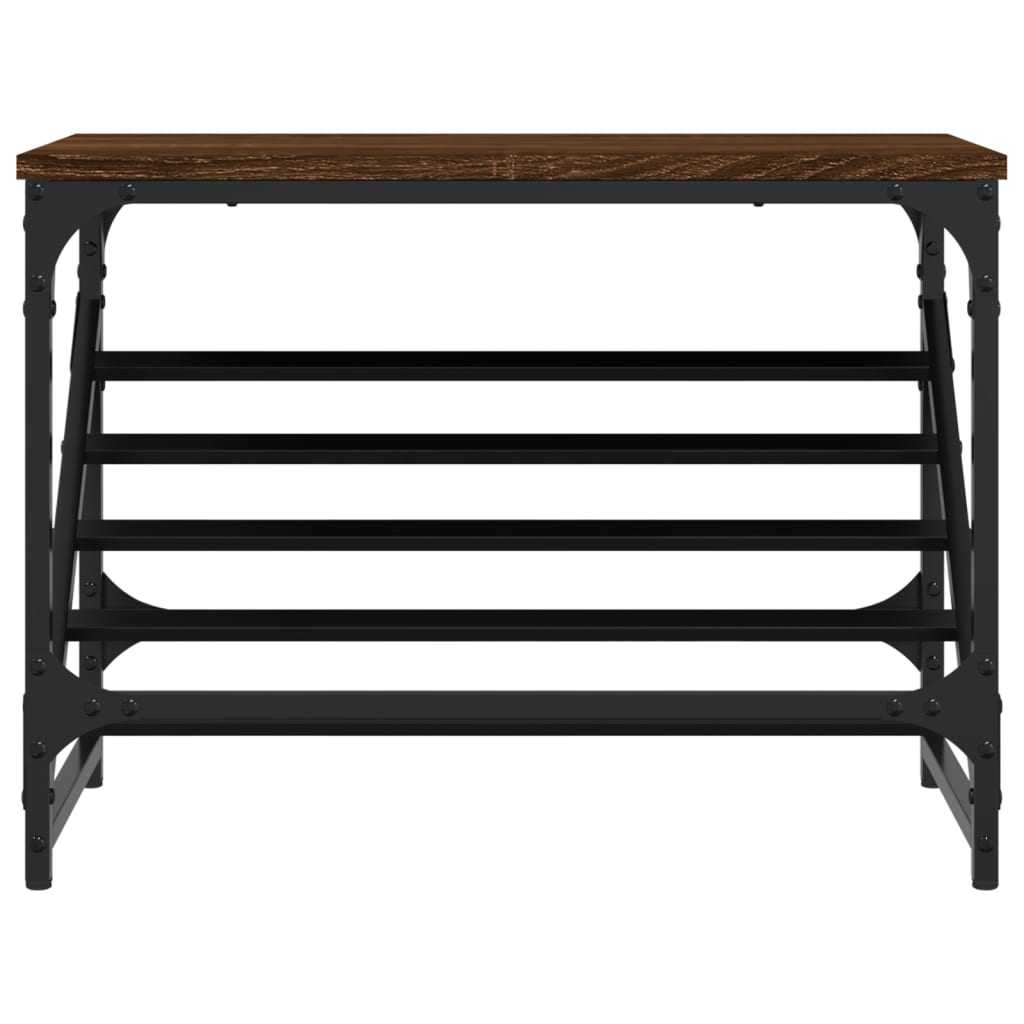 Scarpiera Rovere Marrone 60x30x45 cm in Legno Multistrato