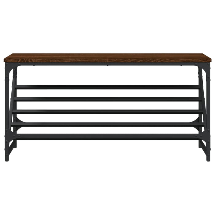 Scarpiera Rovere Marrone 90x30x45 cm in Legno Multistrato 833422