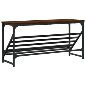 Scarpiera Rovere Marrone 90x30x45 cm in Legno Multistrato 833422