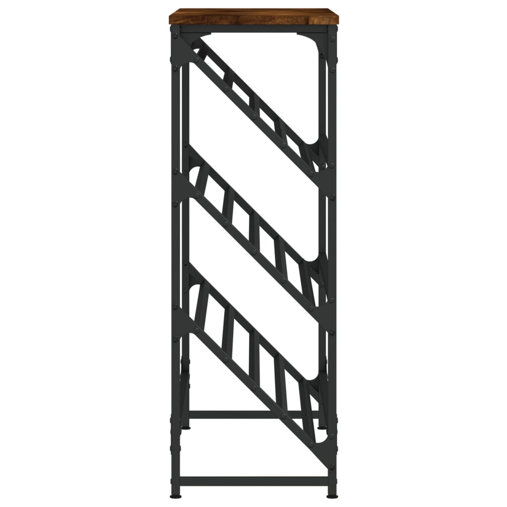 Scarpiera Rovere Fumo 90x30x85 cm in Legno Multistrato 833430