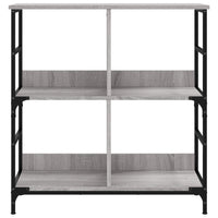 Libreria Grigio Sonoma 78,5x33x82 cm in Legno Multistrato 835247