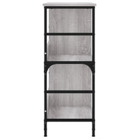 Libreria Grigio Sonoma 78,5x33x82 cm in Legno Multistrato 835247