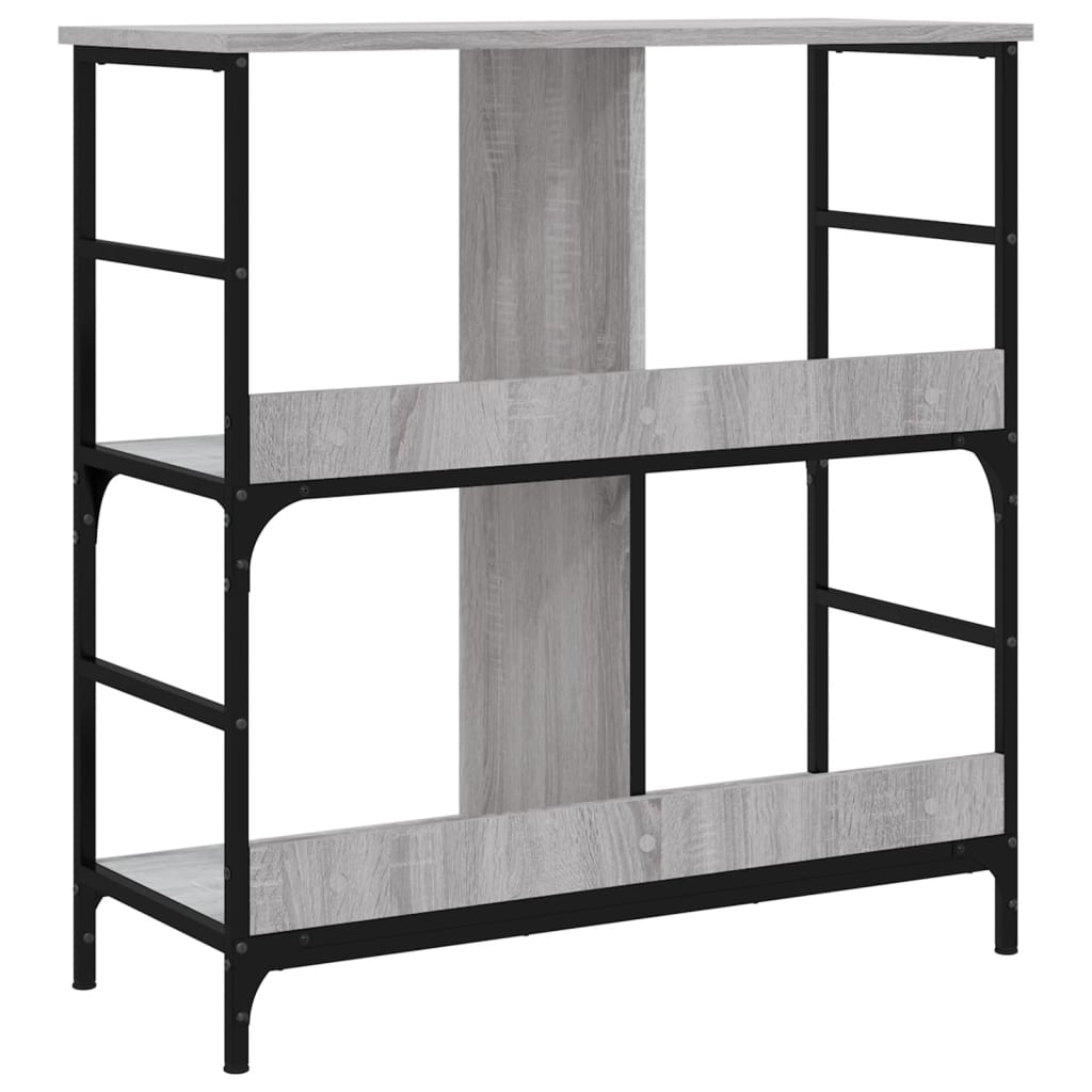 Libreria Grigio Sonoma 78,5x33x82 cm in Legno Multistrato 835247