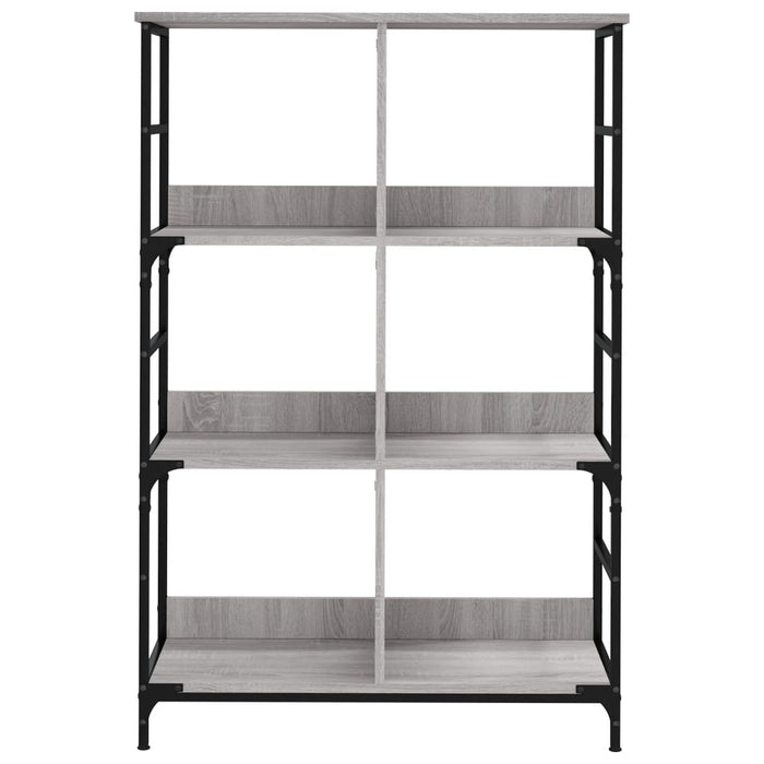 Libreria Grigio Sonoma 78,5x33x117,5 cm in Legno Multistrato 835252