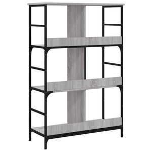 Libreria Grigio Sonoma 78,5x33x117,5 cm in Legno Multistrato 835252