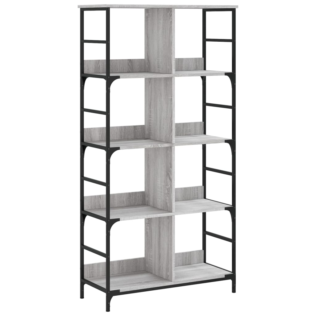 Libreria Grigio Sonoma 78,5x33x153 cm in Legno Multistrato 835257