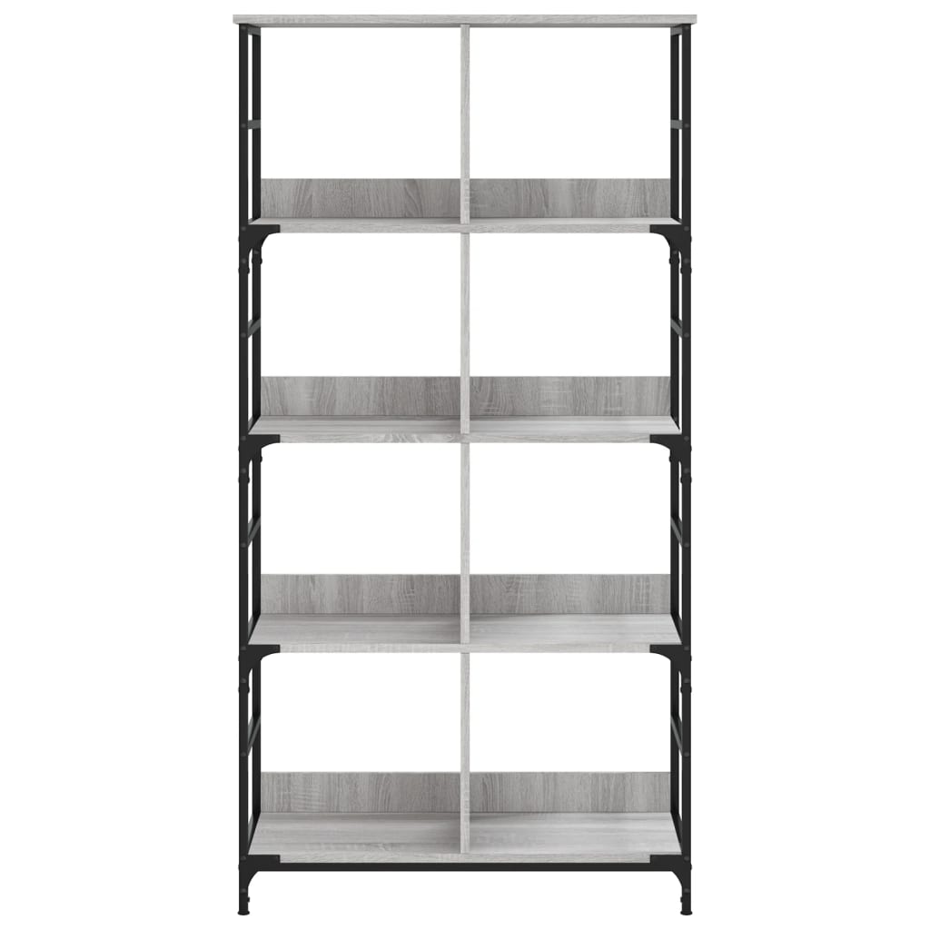 Libreria Grigio Sonoma 78,5x33x153 cm in Legno Multistrato 835257