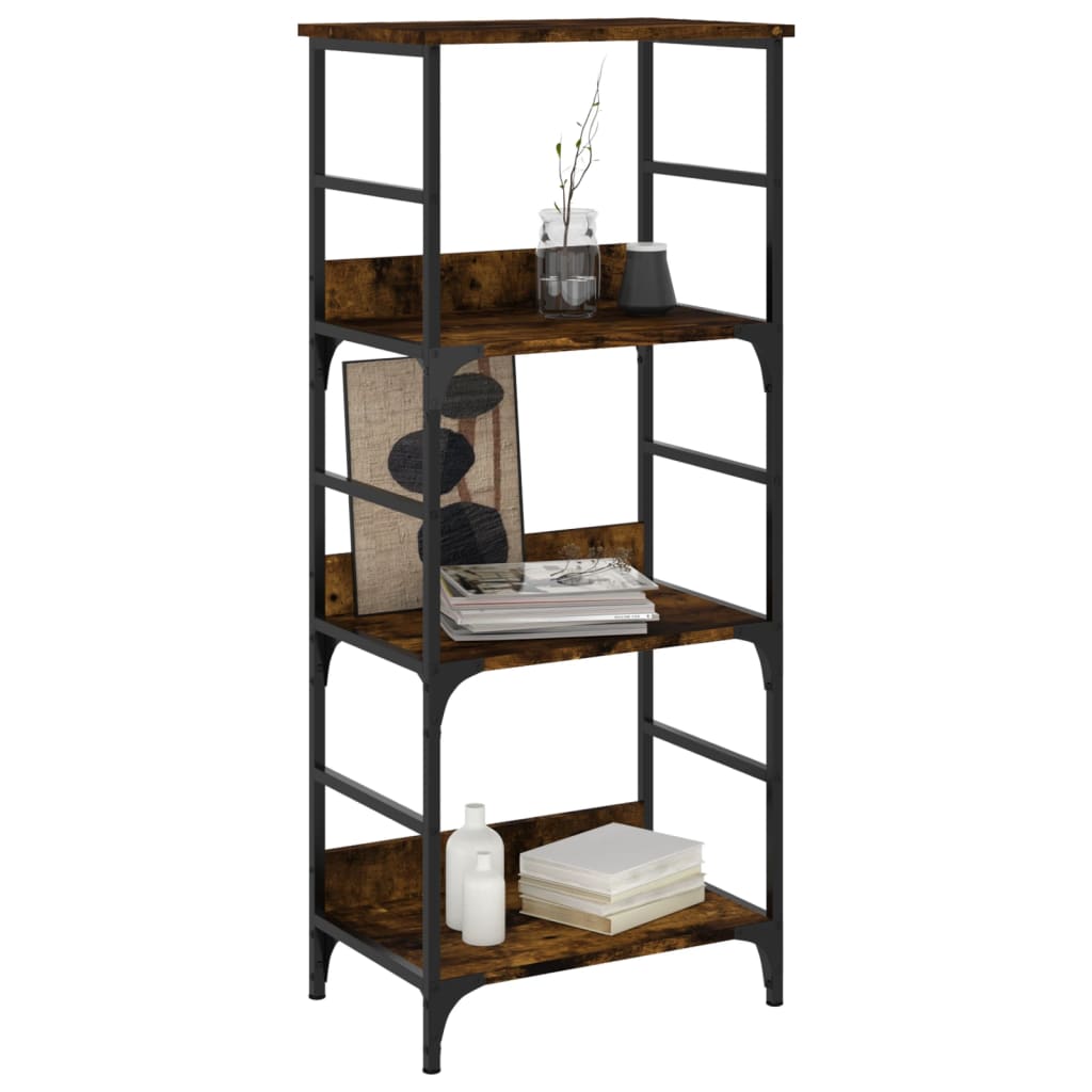 Libreria Rovere Fumo 50x33x117,5 cm in Legno Multistrato 835271