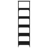 Libreria Nera 50x33x188,5 cm in Legno Multistrato 835279