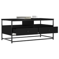 Tavolino da Salotto Nero 100x51x45 cm in Legno Multistrato 835284