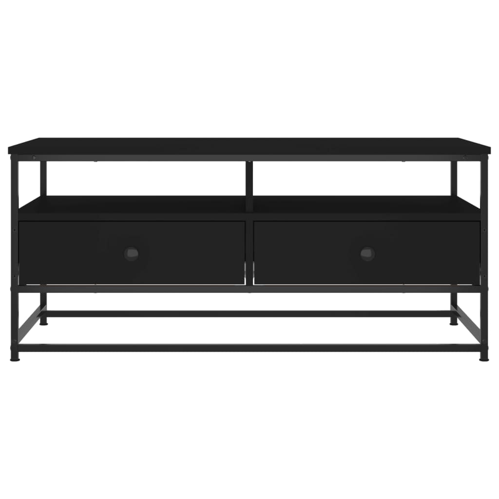 Tavolino da Salotto Nero 100x51x45 cm in Legno Multistrato 835284