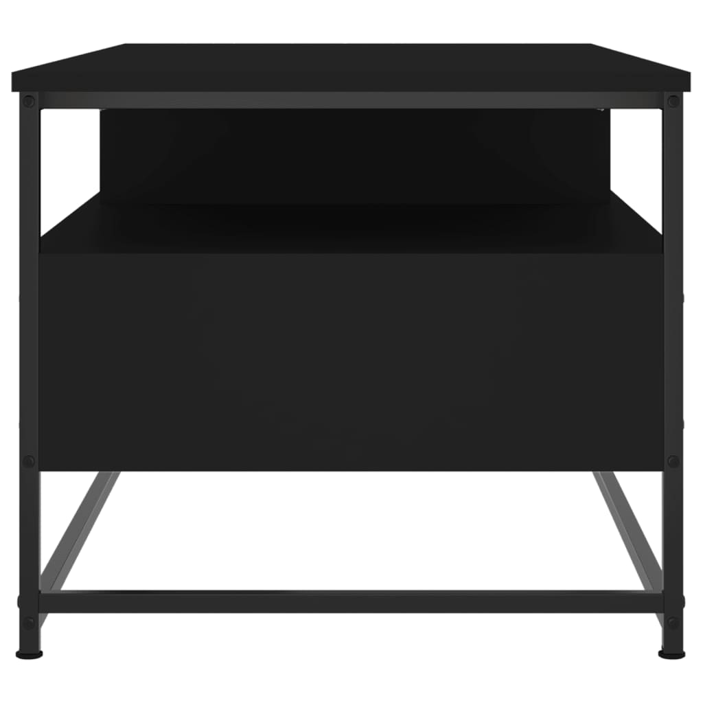 Tavolino da Salotto Nero 100x51x45 cm in Legno Multistrato 835284
