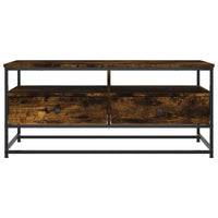 Tavolino da Salotto-Tavolino da soggiorno-Tavolo Rovere Fumo 100x51x45 cm Legno Multistrato 852202