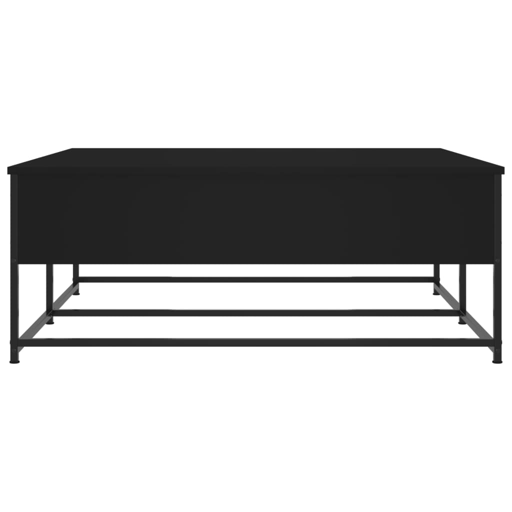 Tavolino da Salotto Nero 100x99x40 cm in Legno Multistrato 835294