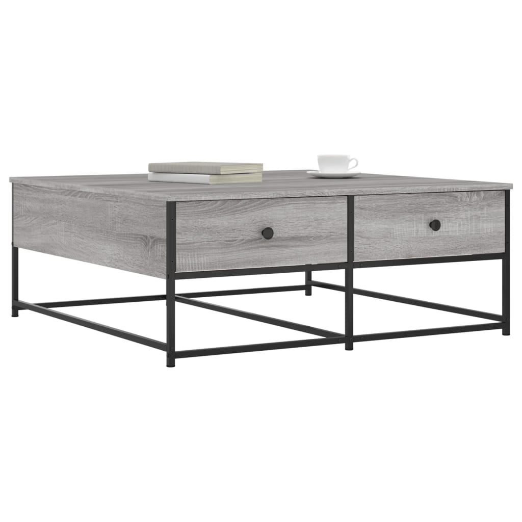 Tavolino da Salotto Grigio Sonoma 100x99x40cm Legno Multistrato 835297