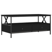 Tavolino da Salotto Nero 100x51x45 cm in Legno Multistrato 835299